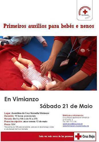 cruz vermella vimianzo curso primeiros auxilios en bebes e nenos