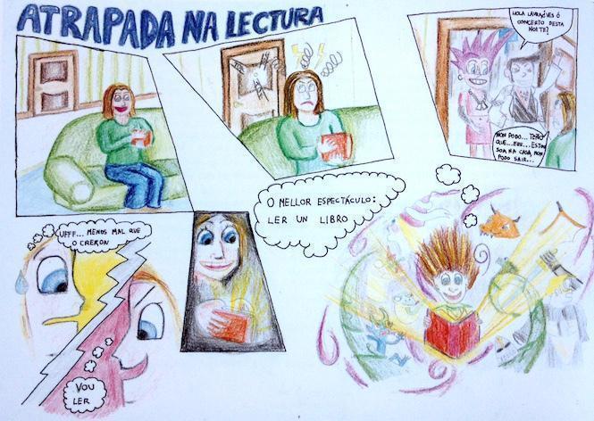 Un dos comics presentado en anteriores edicions dos certames de Achegamento a Cultura de Cee