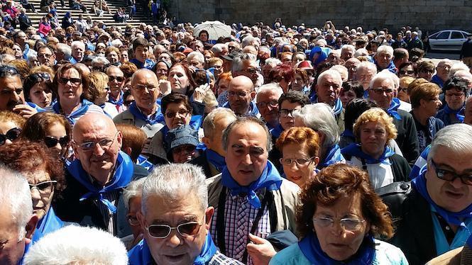 Feligreses da Costa da Morte no Obradoiro