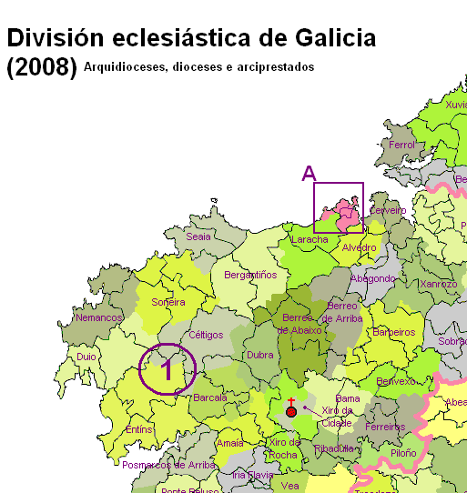 Galicia_Division-eclesiastica-Arciprestados Costa da Morte