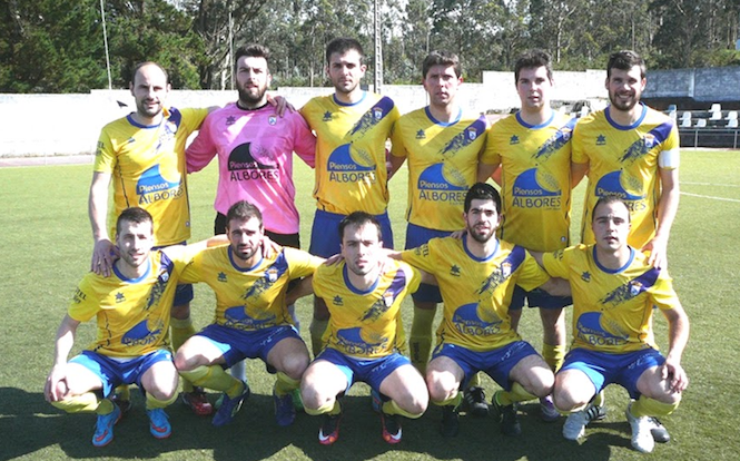 Formación do Mazaricos que venceu en Malpica - Foto: Luis Porto