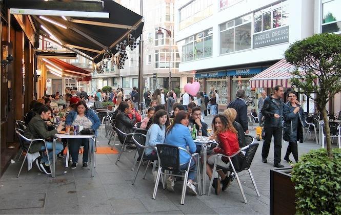 Así estaba a rúa da Coruña estes días