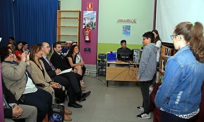 Visita da Xunta ao IES Fin do Camiño