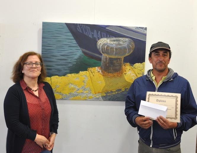 Primeiro premio do Certame de pintura ao aire libre Cabo Vilan 2016