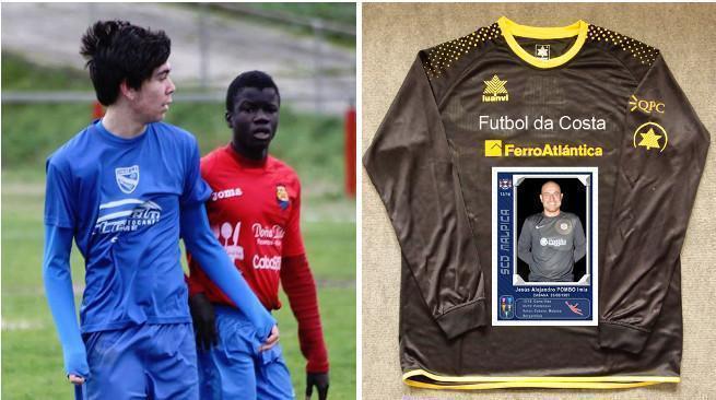Abdoulaye e Alex Pombo homenaxeados polo Futbol da Costa