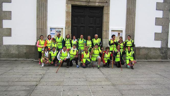 Varios membros de Caritas parroquial de Cee peregrinaron ata Santiago de Compostela