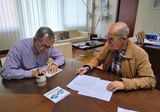 Evencio Ferrero e Xosé Regueira