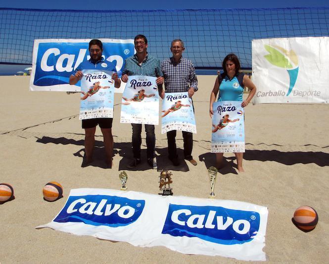 Presentacion da tempada de volei praia en Razo