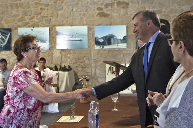 Raquel Romero unha das marineiras homenaxeadas en Muros