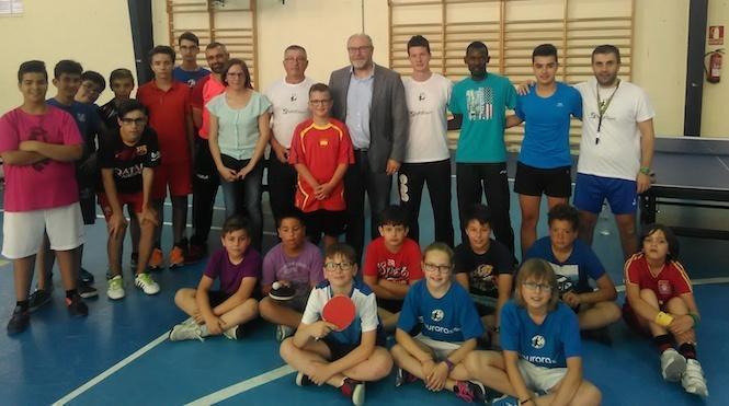 Participantes no campus deportivo de Vimianzo