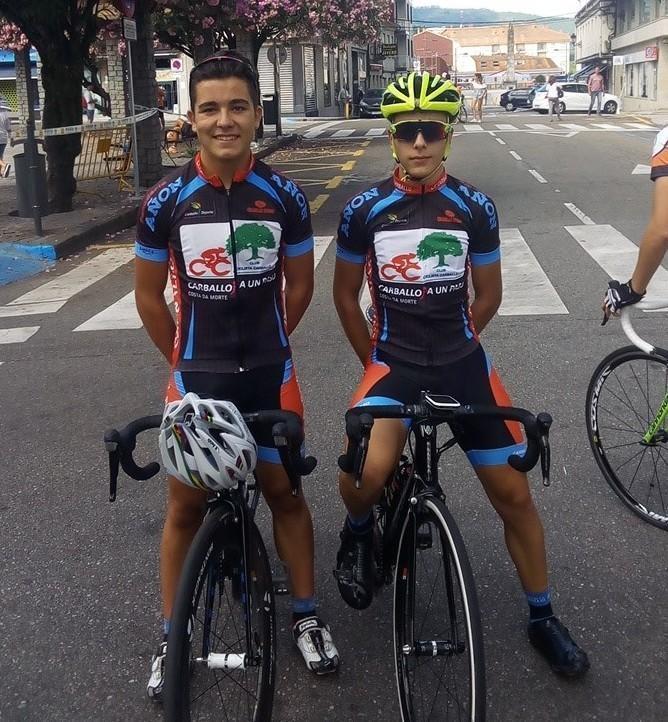 Martin e Ruben do Ciclismo Carballo en Ponteareas