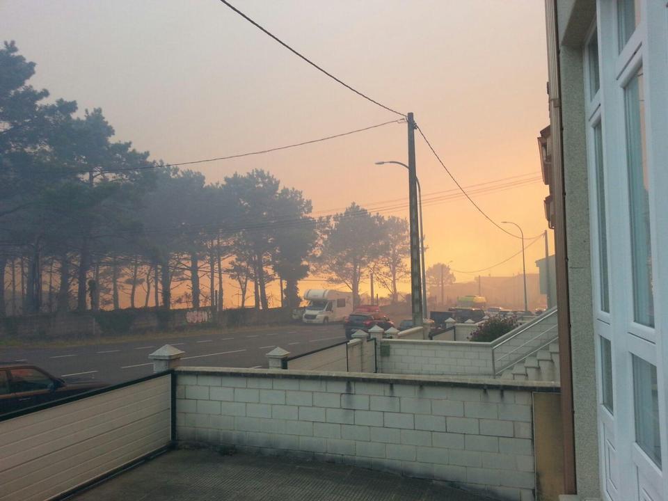 Fotos do incendio en Sardineiro.Foto-