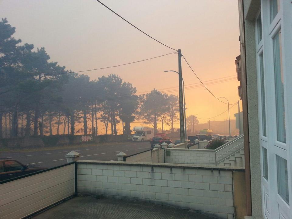 Fotos do incendio en Sardineiro.Foto-