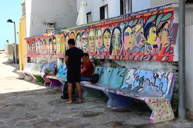 Mural do Pintar na Rua de Malpica