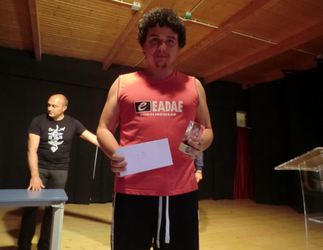 David Larino no torneo de Xadrez de Muxia
