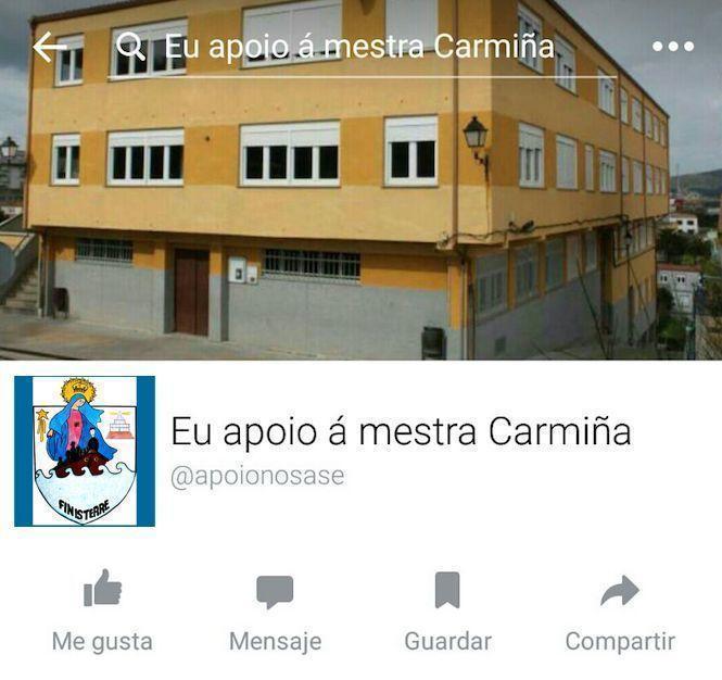 Eu apoio a Mestra Carmina