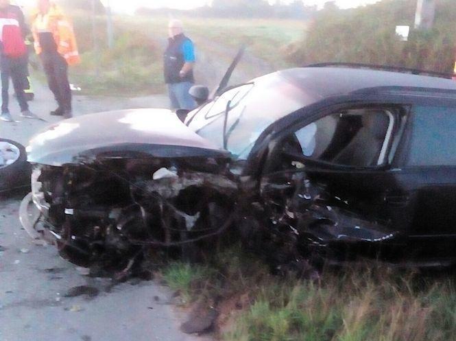 Accidente frontolateral na Pereira 2