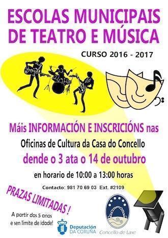 Escolas teatro e musica de Laxe 2016-2017
