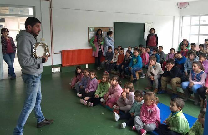 Emilio da Bana no CEIP do Pino do Val