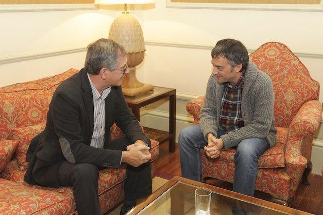 Evencio Ferrero con Xulio Ferreiro
