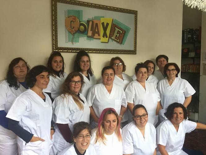 Estas mulleres xa sacaron o Certificado de Profesionalidade de Atencion Sociosanitaria en Colaxe