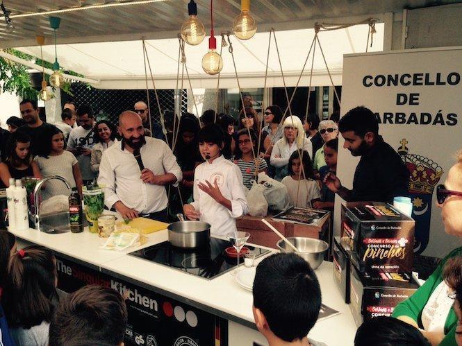 Ana Oca, dando un showcooking en Barbadás, estará no paraíso do leite