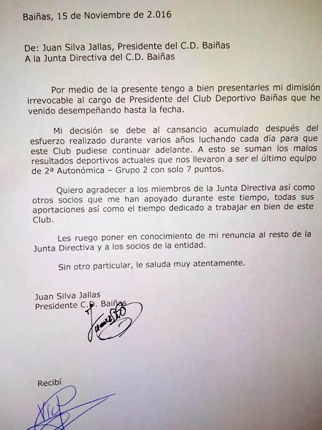 carta-dimision-jua-silva-bainas