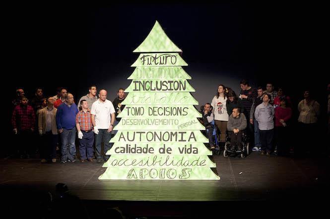 A árbore da Inclusión serviu para abrir a Gala