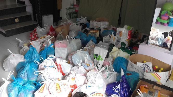 Moi positiva foi a recollida de alimentos