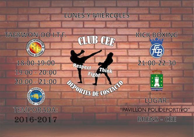 CARTEL CLUB Cee Deportes Contacto 2016-2017