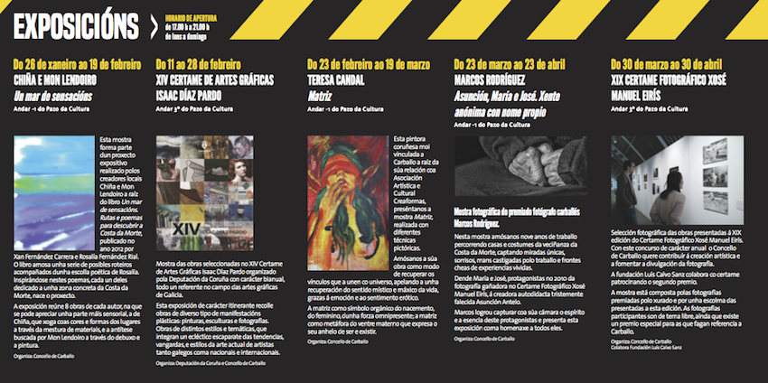 Venres Culturais Carballo 2017-expo
