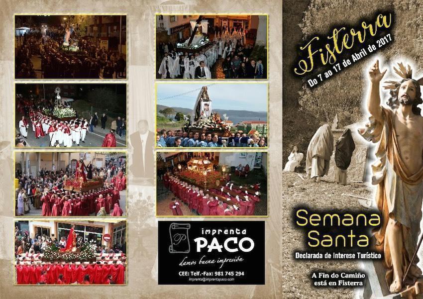 Triptico Semana Santa Fisterra 2017