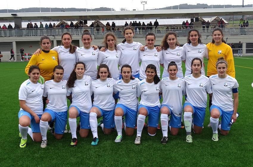 Tatiana Barcia coa Seleccion Galega Sub-18 en Lezama
