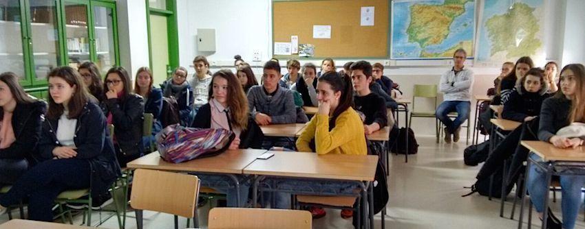 Franceses de intercambio no IES Agra Raices de Cee 2