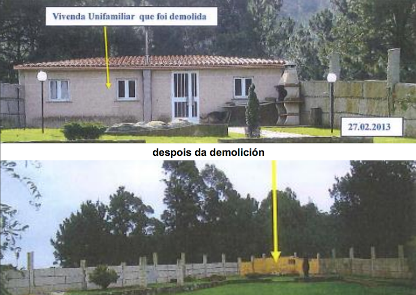 Derrubo da APLU en Ponteceso-novembro 2016