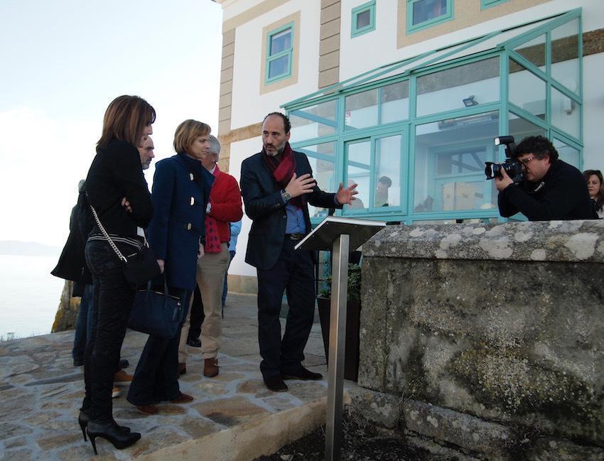Nava Castro durante a inauguracion do Semaforo