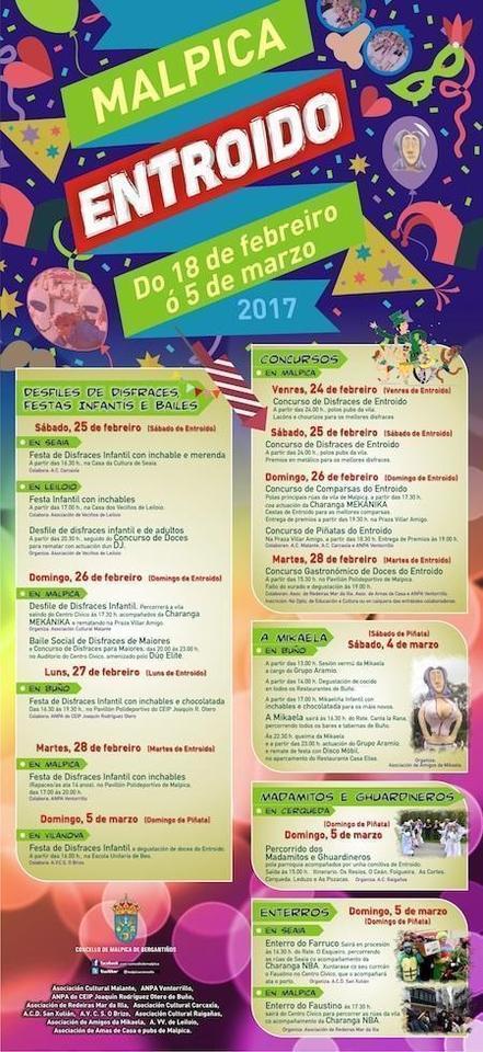 CARTEL ENTROIDO Malpica 2017