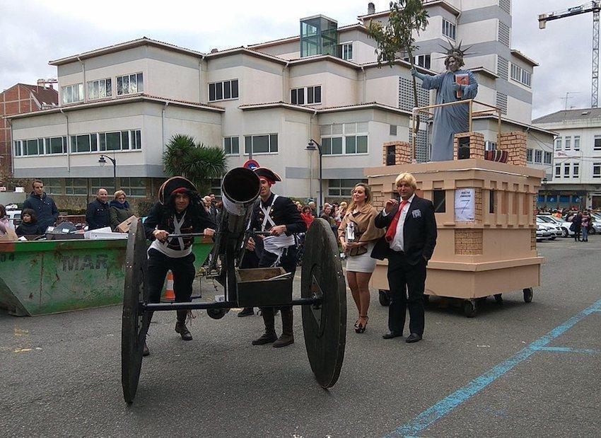 Trump e Ivanna no Entroido de Carballo