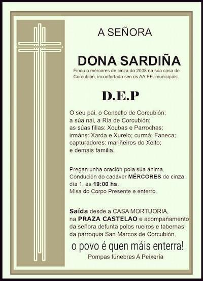 Enterro da Sardina en Corcubion