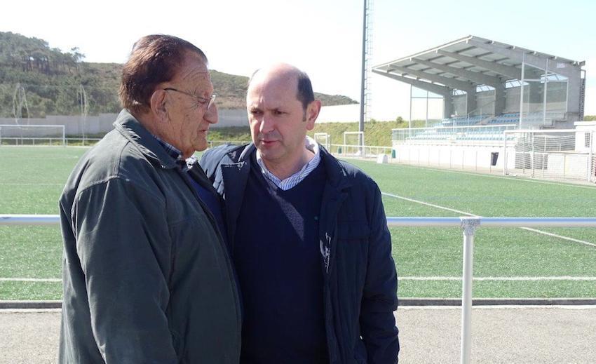 Louzan con Vicente Carril no Hermanas Patino