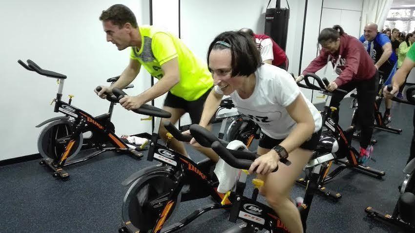 A campioa Rocio Alvite no ximnasio de Mazaricos
