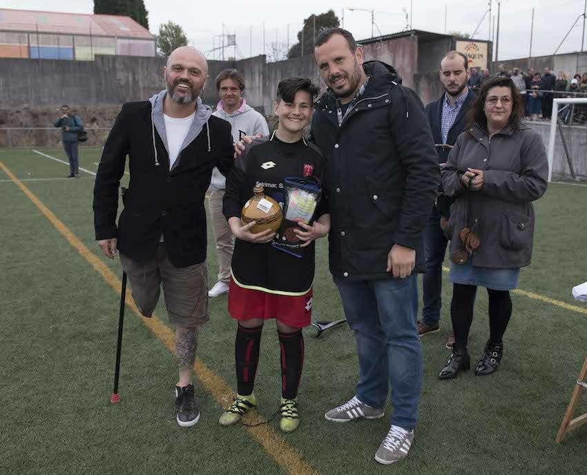 Carlota Barreiro mellor porteira Infantil en Malpica