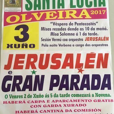 Festas de Santa Lucia de Olveira-Dumbria-Maio 2017