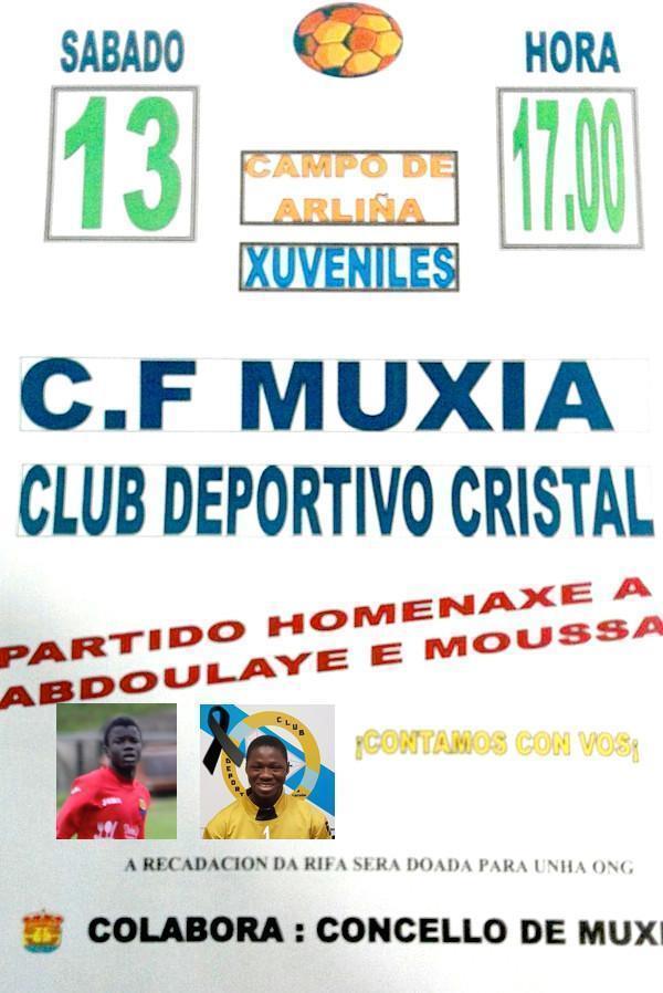 Homenaxe a Mousse Cisse e Abdoulaye en Muxia