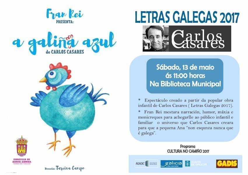 Fran Rey con Carlos Casares en Santa Comba