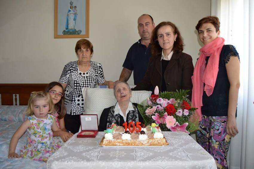 Erundina Antelo cumpriu 105 en Santa Comba