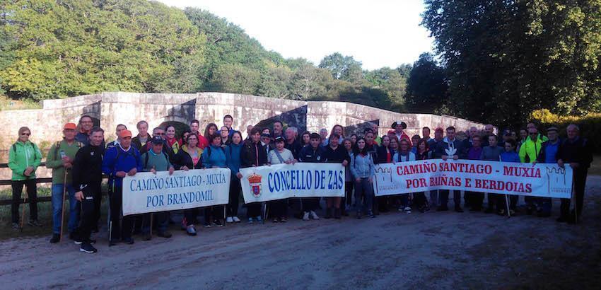 Camino Santiago Muxia na ponte de Brandomil