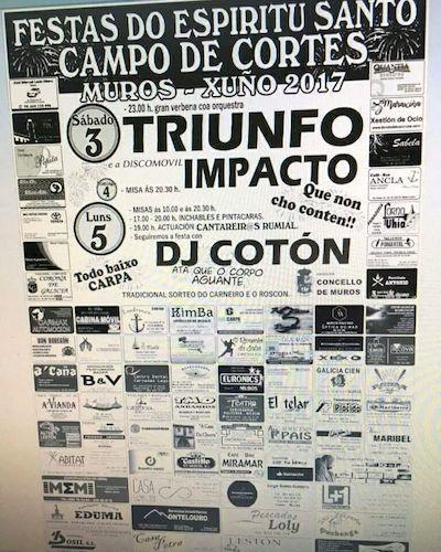 Festas do Espuritu Santo Campo de Cortes de Muros 2017