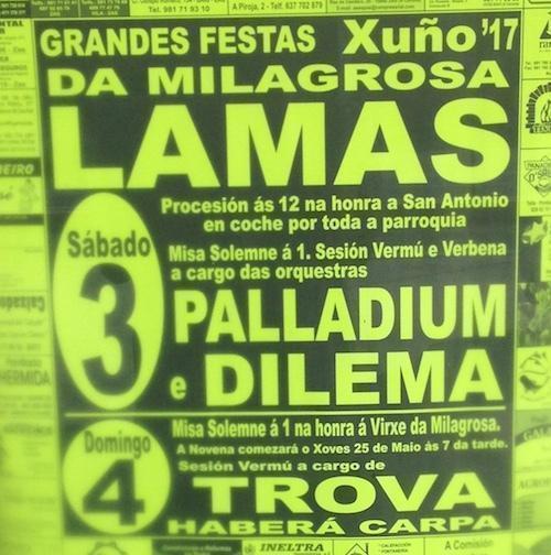 Festas da Milagrosa de Lamas Zas 2017