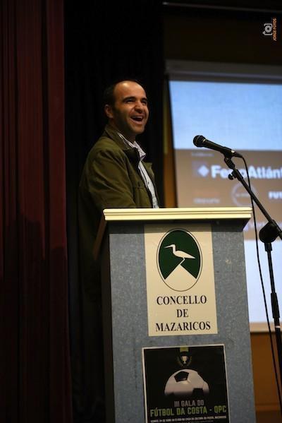 Fran Hermida na Gala do ano pasado en Mazaricos